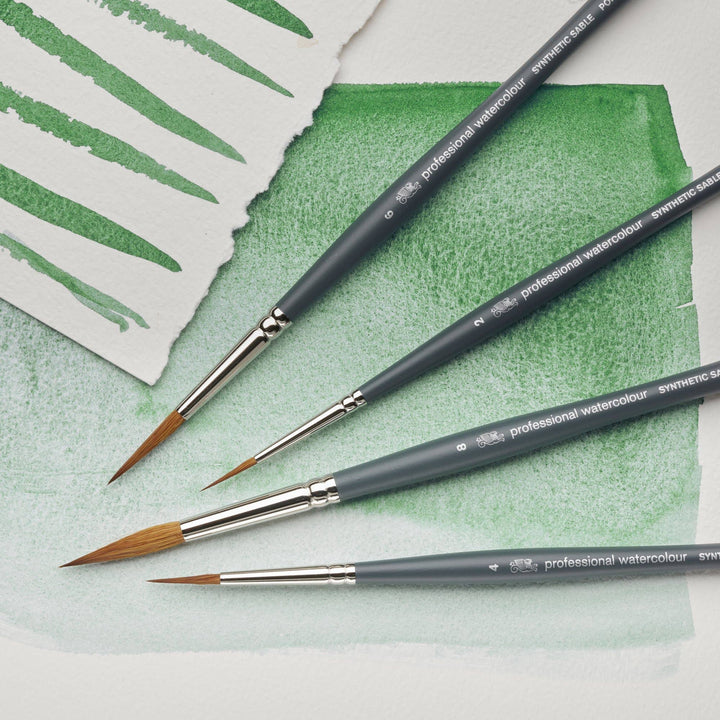Winsor & Newton Professional Watercolour Synthetic Sable Pointed Round Brushes