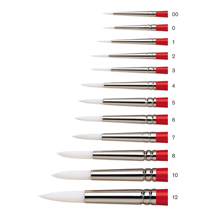Winsor & Newton University 233 Synthetic Short Handle Round Brushes