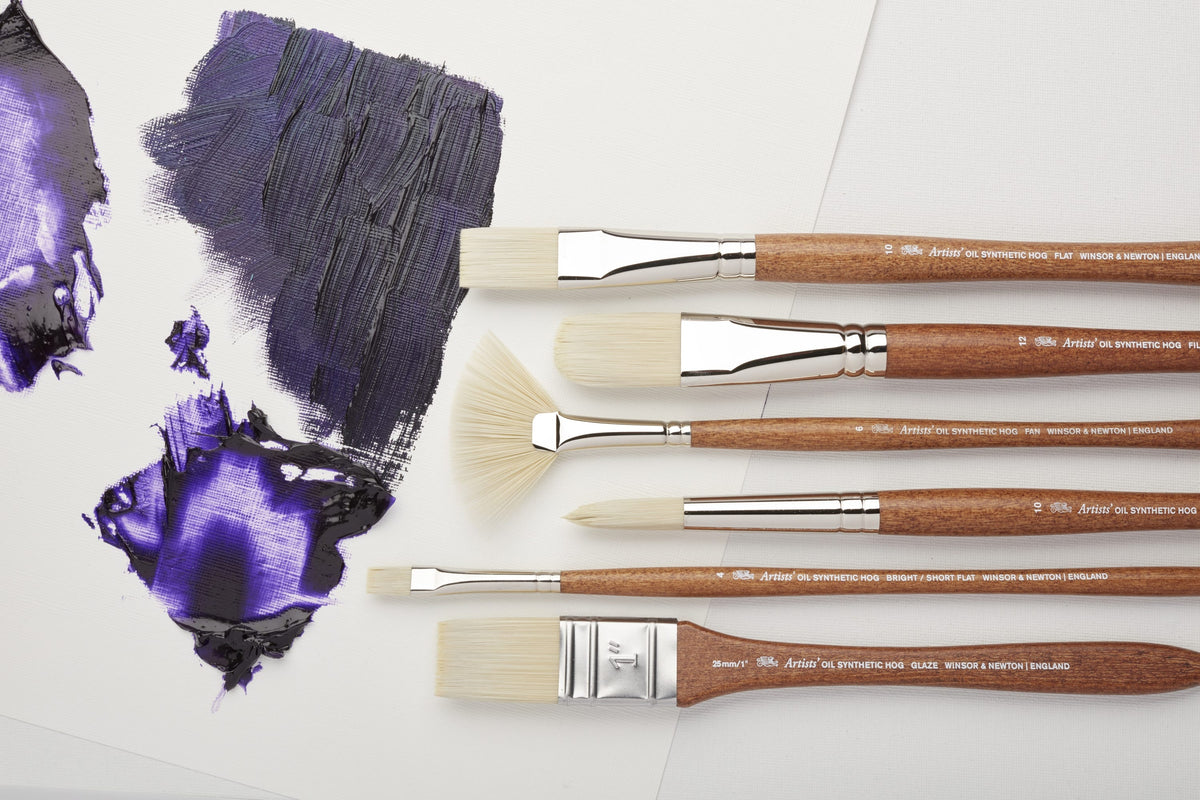 Winsor & Newton Artists' Oil Synthetic Hog Bright Brushes