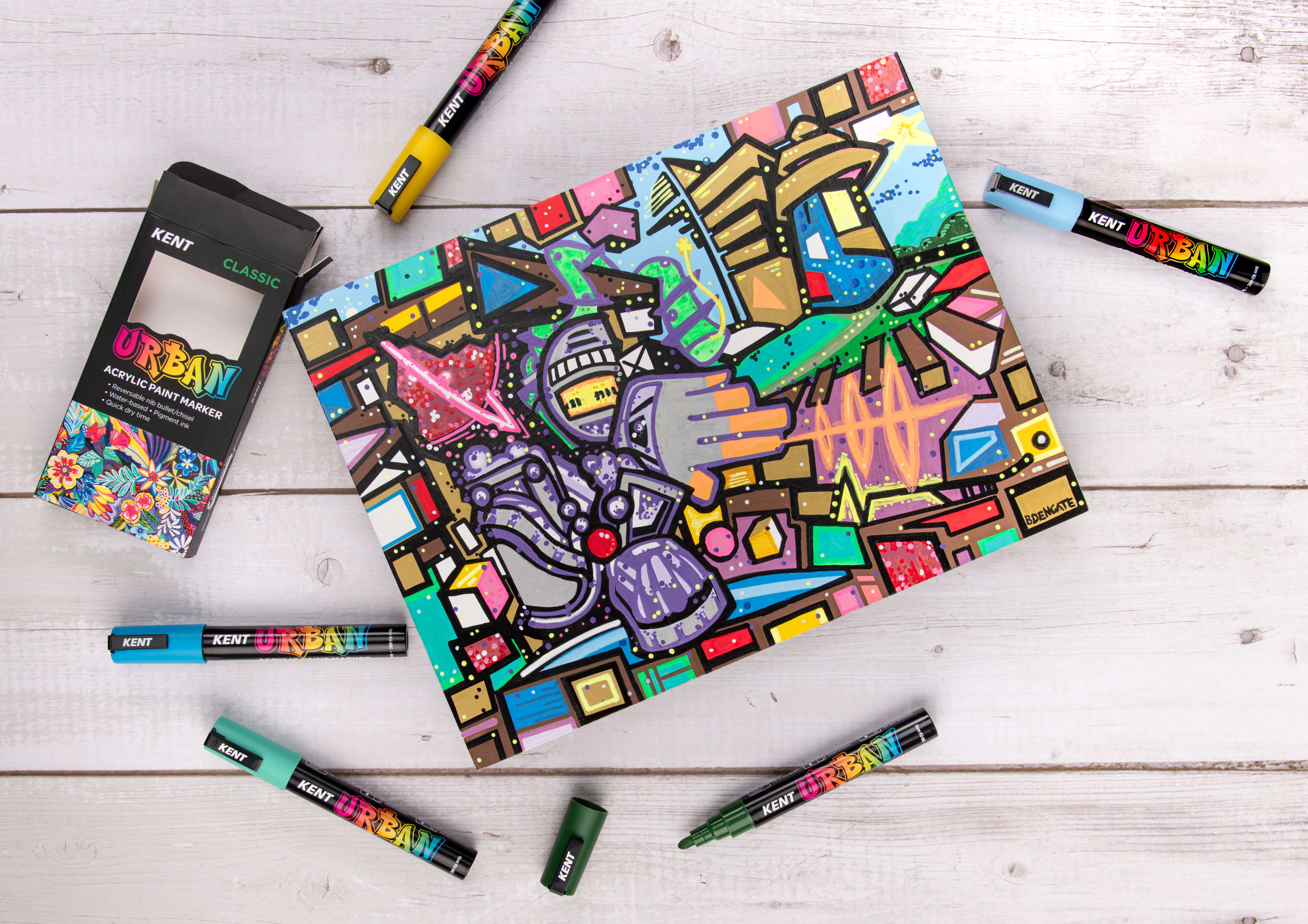 Kent Urban Paint Markers 3mm Nib