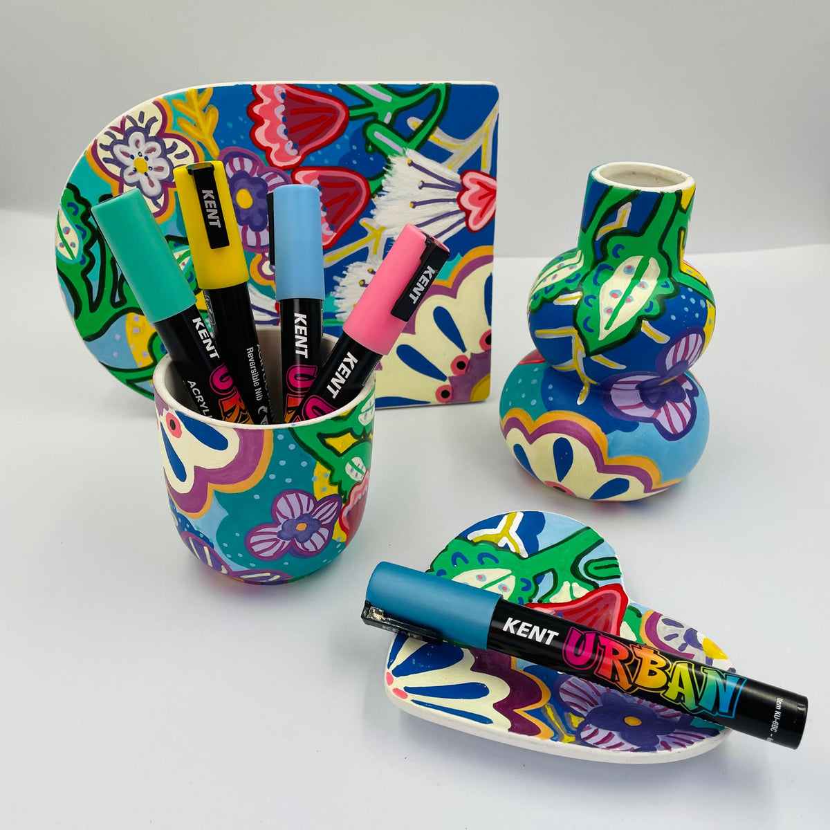 Kent Urban Paint Marker 3mm Nib Neutral Set 8