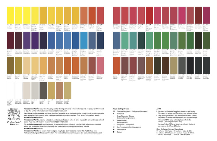 Winsor & Newton Professional Acrylic Paints 60ml