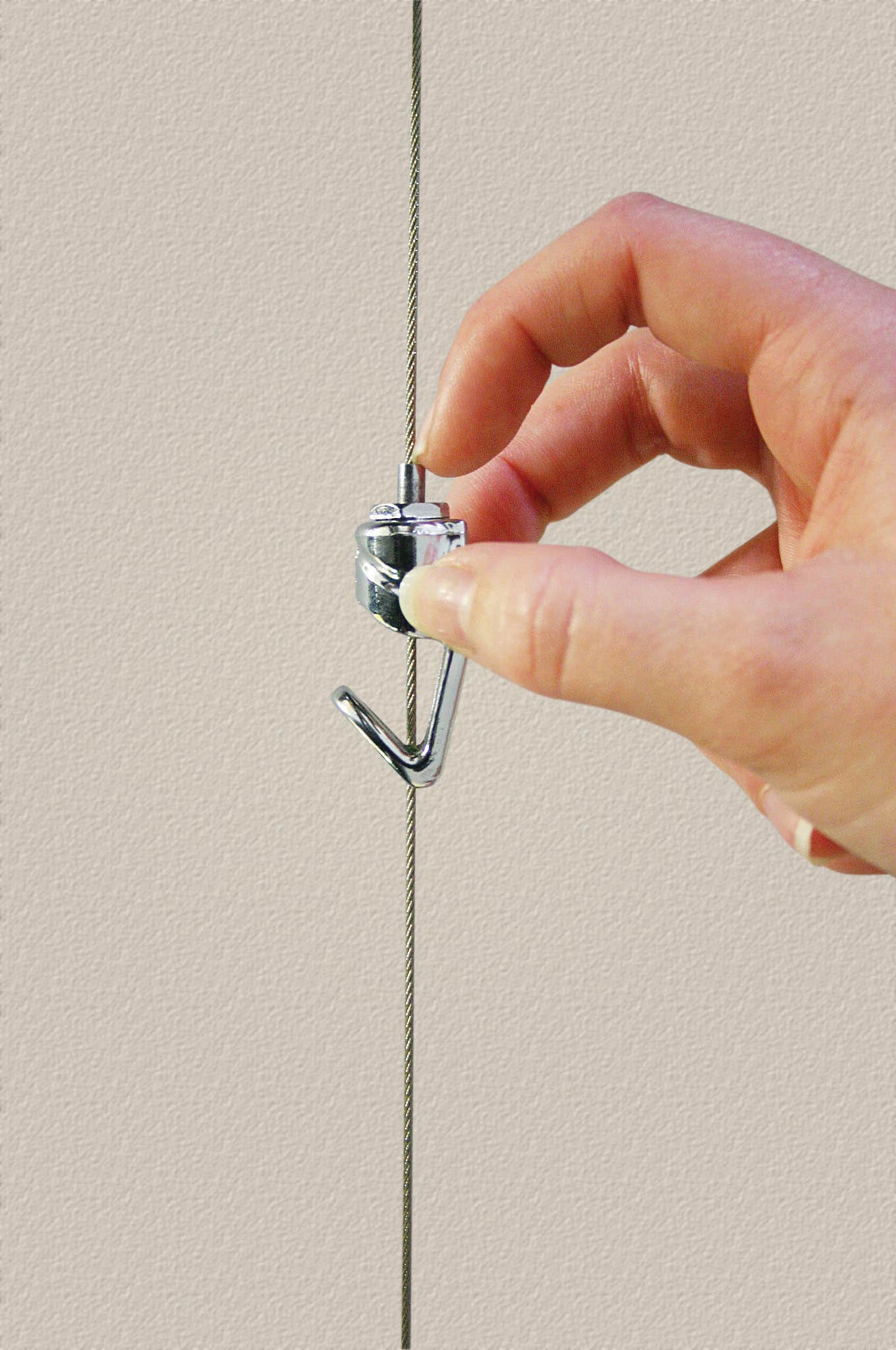 Slimline Art Hanging System Push Button Hook