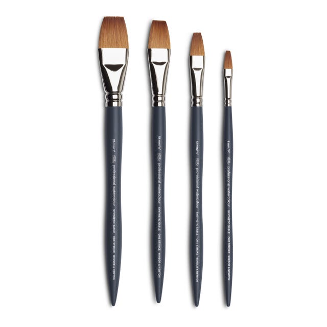 Winsor & Newton Professional Watercolour Synthetic Sable One Stroke Brushes
