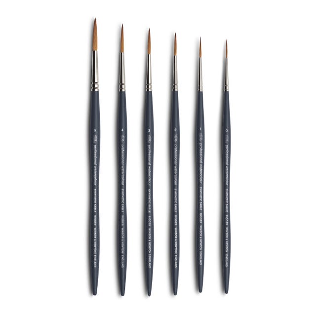 Winsor & Newton Professional Watercolour Synthetic Sable Rigger Brushes